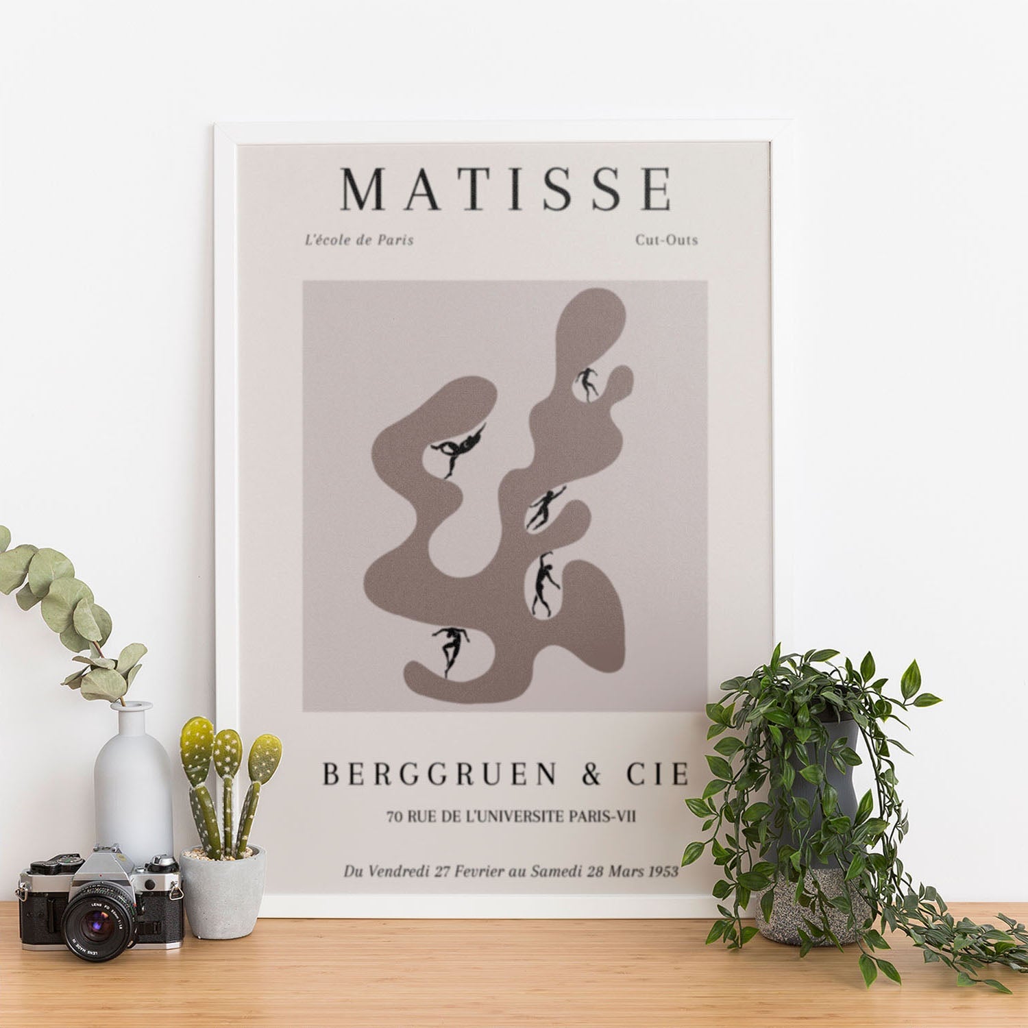 Wes Co Gallery Poster Matisse Dance of Shapes 12 x 16" Home Goods - Neutral Edge to edge Art Print