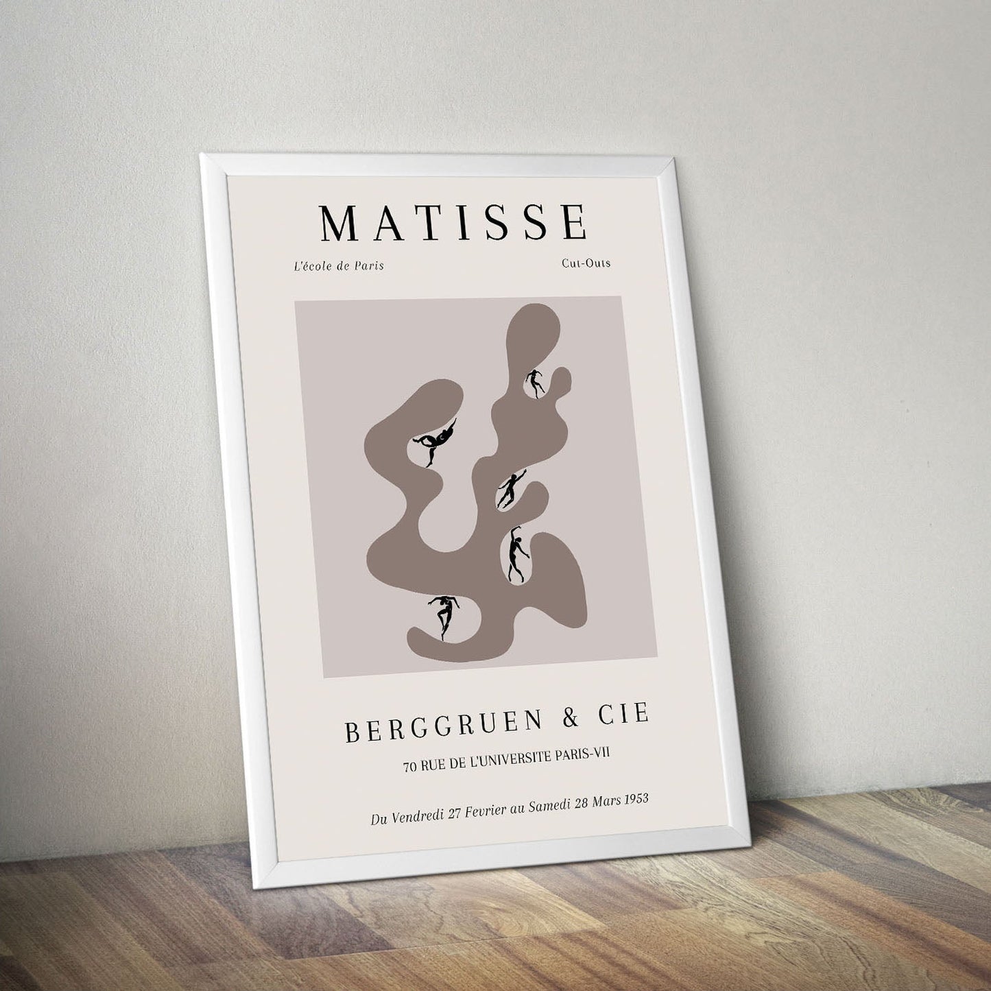 Wes Co Gallery Poster Matisse Dance of Shapes 16 x 20" Home Goods - Neutral Edge to edge Art Print