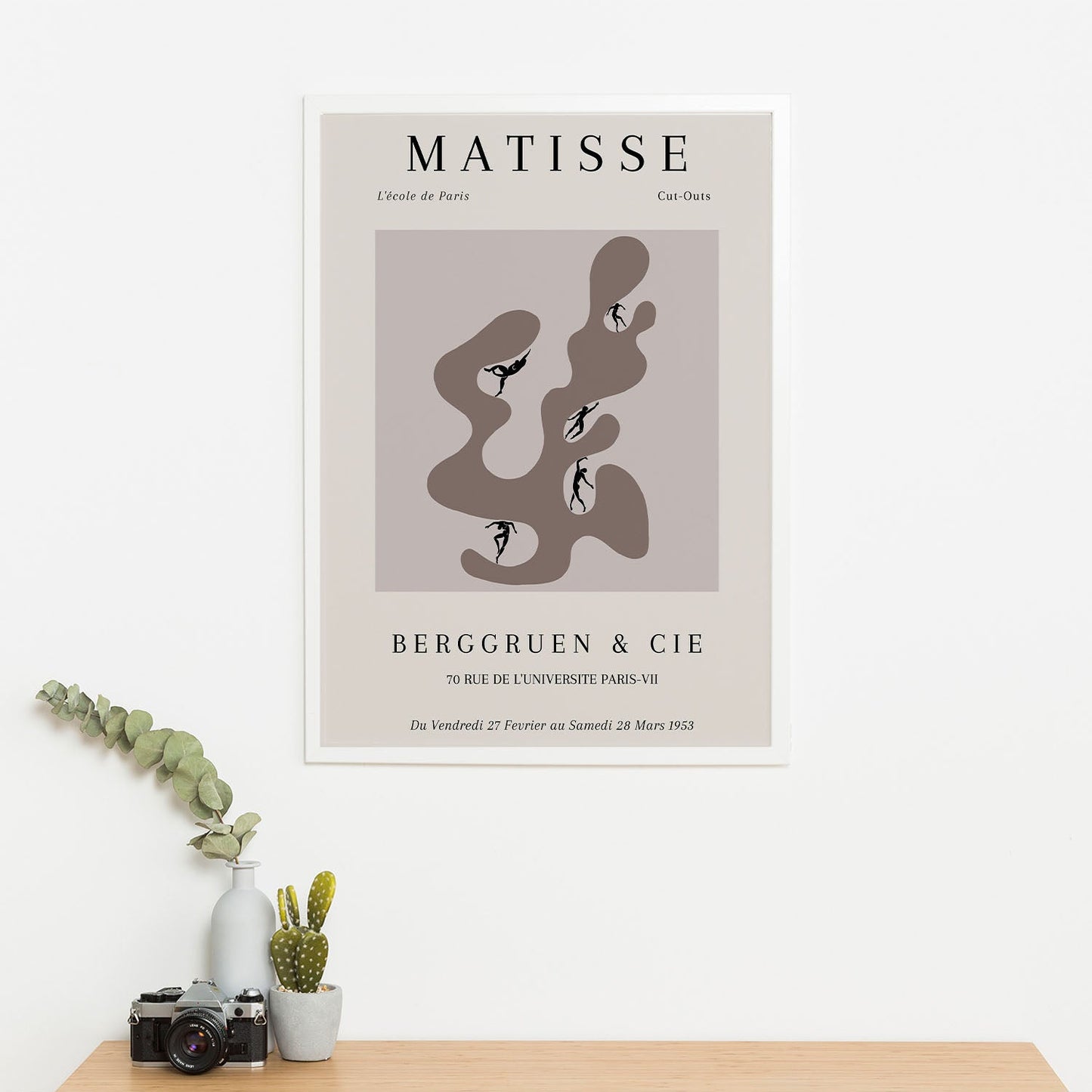 Wes Co Gallery Poster Matisse Dance of Shapes 16 x 20" Home Goods - Neutral Edge to edge Art Print