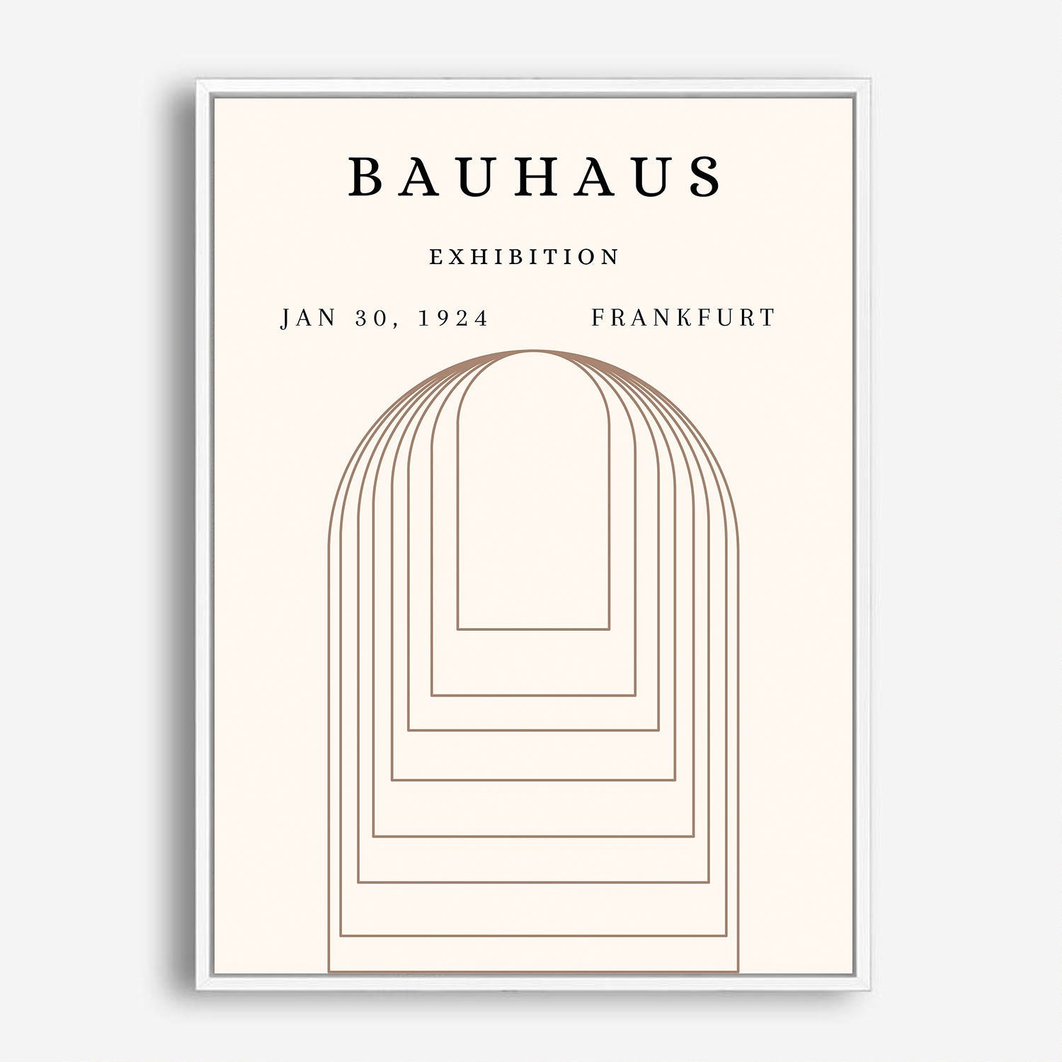 Wes Co Gallery Poster Bauhaus Arches of Balance 5 x 7" Home Goods - Neutral Edge to edge Art Print