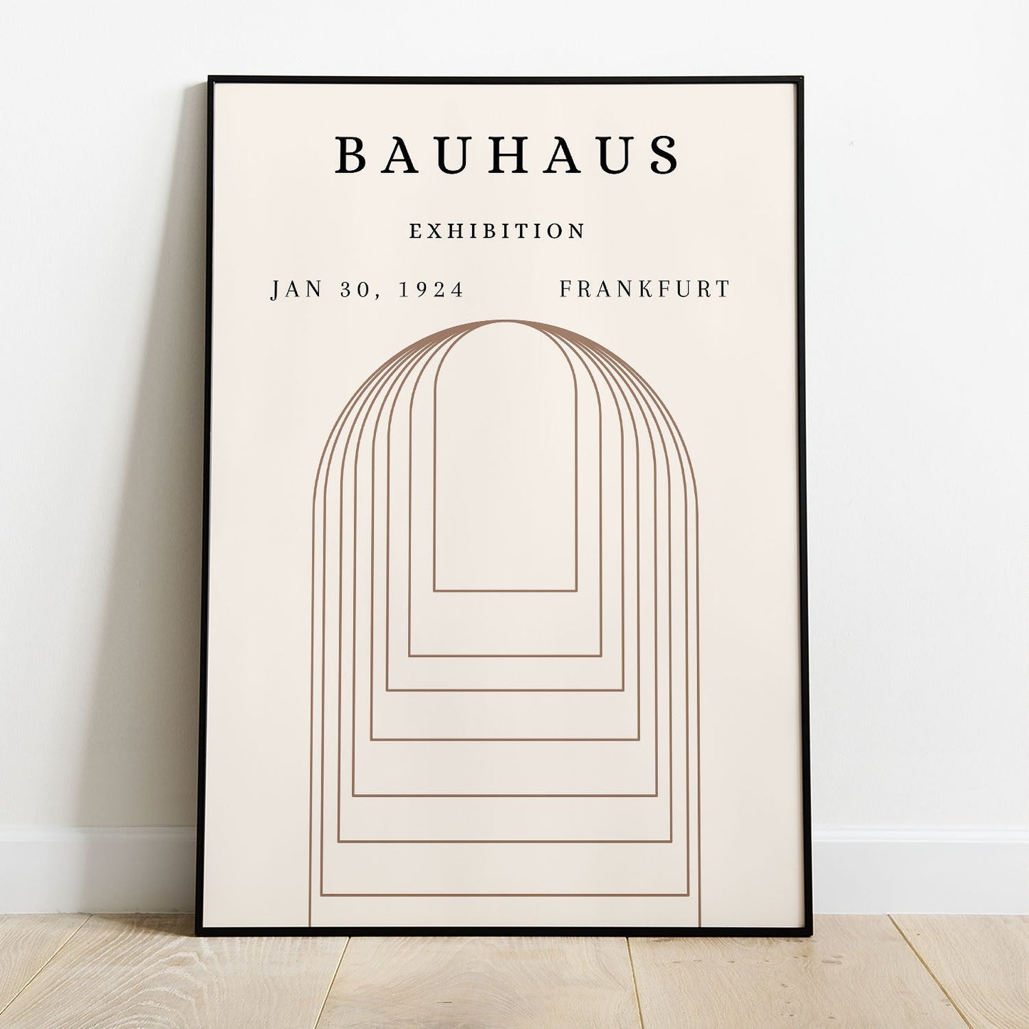 Wes Co Gallery Poster Bauhaus Arches of Balance 8 x 10" Home Goods - Neutral Edge to edge Art Print