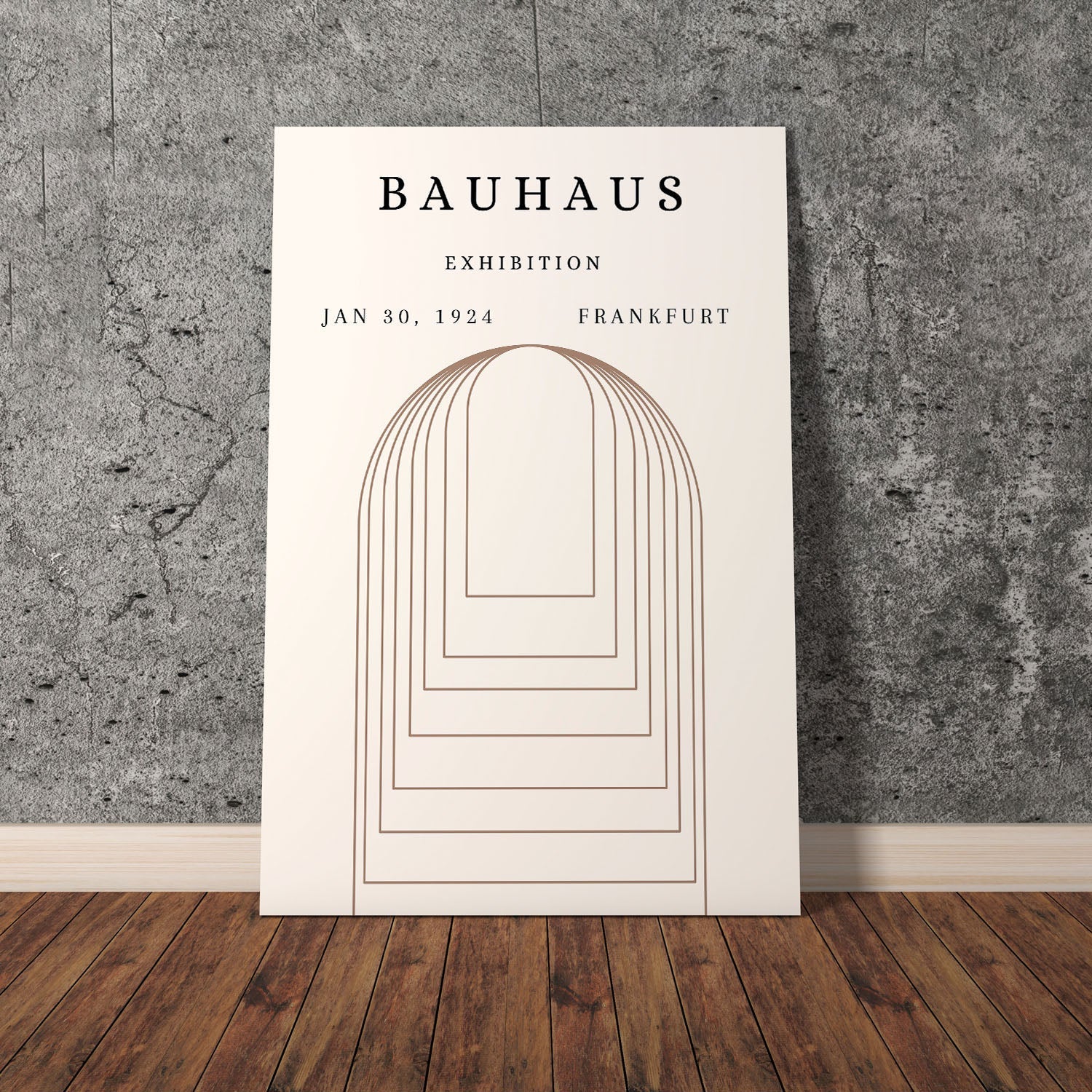 Wes Co Gallery Poster Bauhaus Arches of Balance 11 x 17" Home Goods - Neutral Edge to edge Art Print