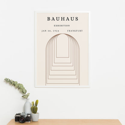 Wes Co Gallery Poster Bauhaus Arches of Balance 16 x 20" Home Goods - Neutral Edge to edge Art Print