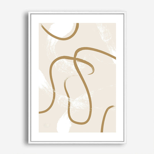 Wes Co Gallery Poster Abstract Sand Waves 5 x 7" Home Goods - Nordic Border or edge to edge Art Print