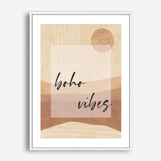 Wes Co Gallery Poster Boho Vibes Sunscape 5 x 7" Home Goods - Nordic Border or edge to edge Art Print