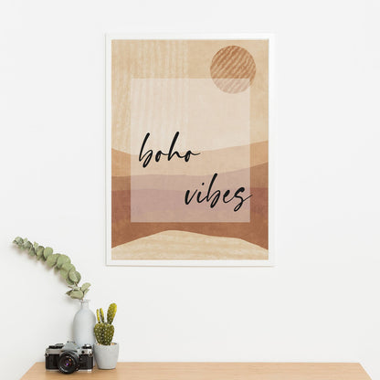 Wes Co Gallery Poster Boho Vibes Sunscape 11 x 17" Home Goods - Nordic Border or edge to edge Art Print