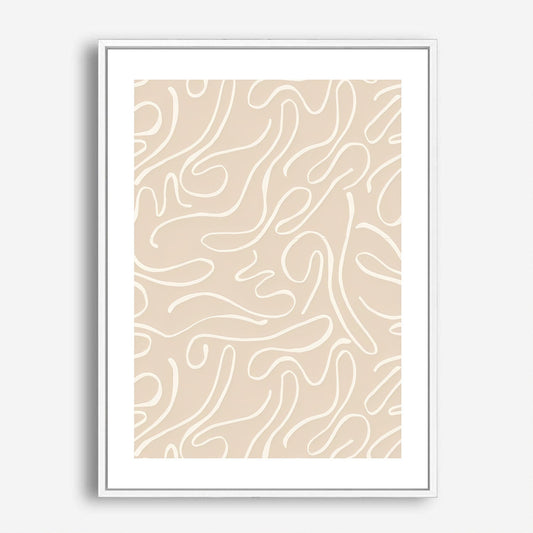 Wes Co Gallery Poster Abstract Sand Paths 5 x 7" Home Goods - Nordic Border or edge to edge Art Print