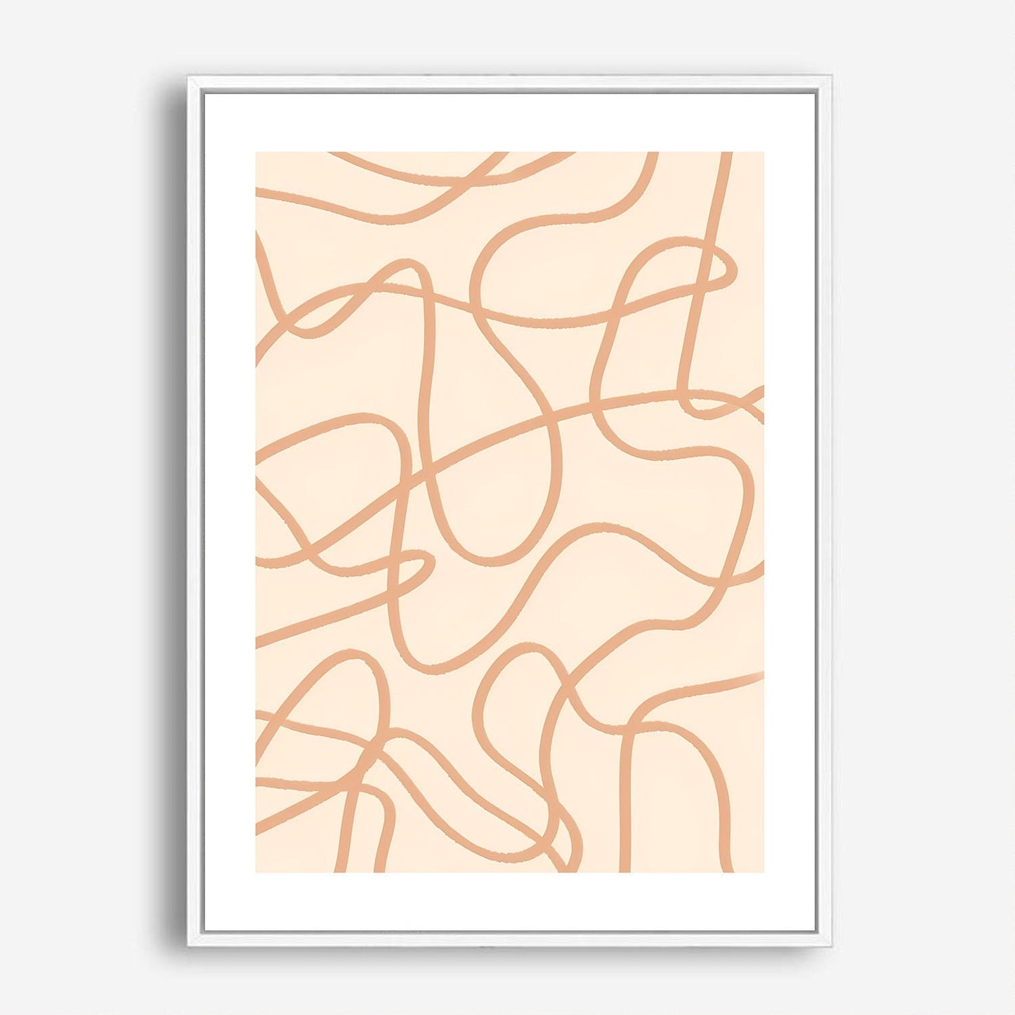 Wes Co Gallery Poster Fluid Organic Lines Modern 5 x 7" Home Goods - Nordic Border or edge to edge Art Print