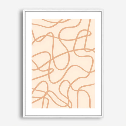 Wes Co Gallery Poster Fluid Organic Lines Modern 5 x 7" Home Goods - Nordic Border or edge to edge Art Print