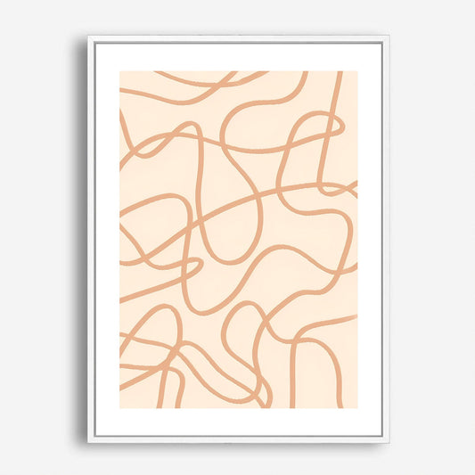 Wes Co Gallery Poster Fluid Organic Lines Modern 5 x 7" Home Goods - Nordic Border or edge to edge Art Print