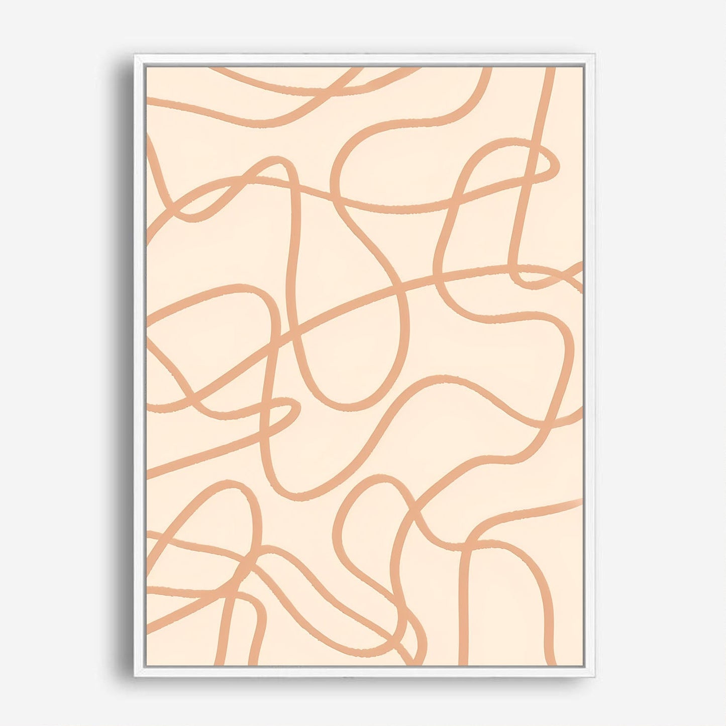 Wes Co Gallery Poster Fluid Organic Lines Modern 8 x 10" Home Goods - Nordic Border or edge to edge Art Print