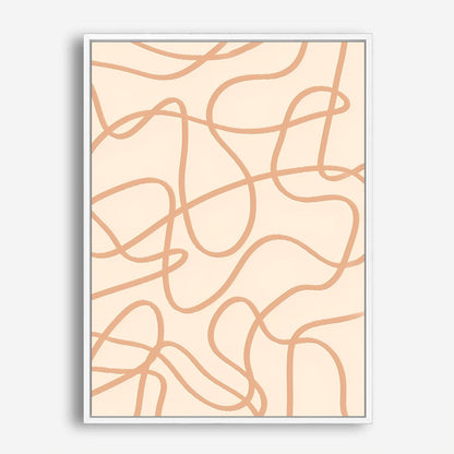 Wes Co Gallery Poster Fluid Organic Lines Modern 8 x 10" Home Goods - Nordic Border or edge to edge Art Print