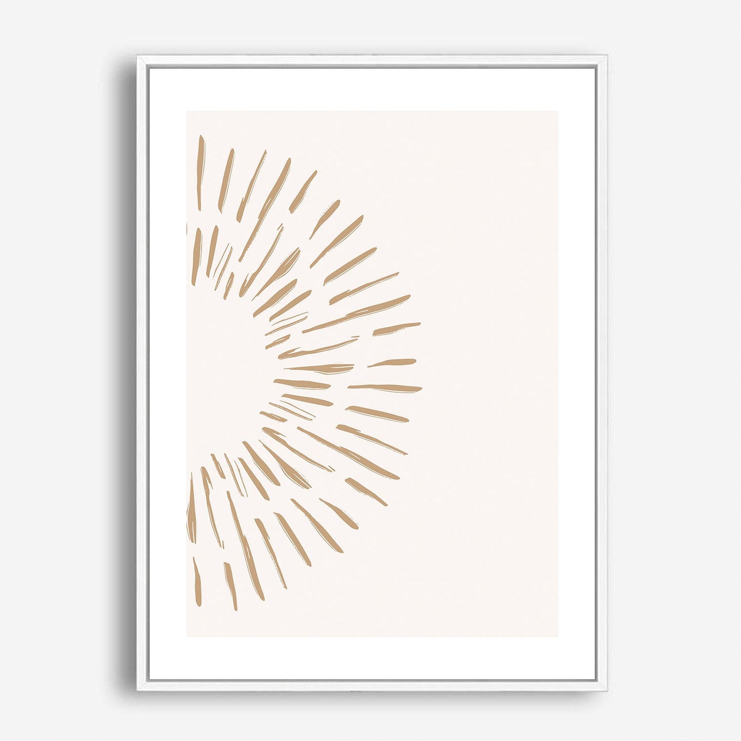 Wes Co Gallery Poster Radiant Sunrise Minimalist 5 x 7" Home Goods - Nordic Border or edge to edge Art Print