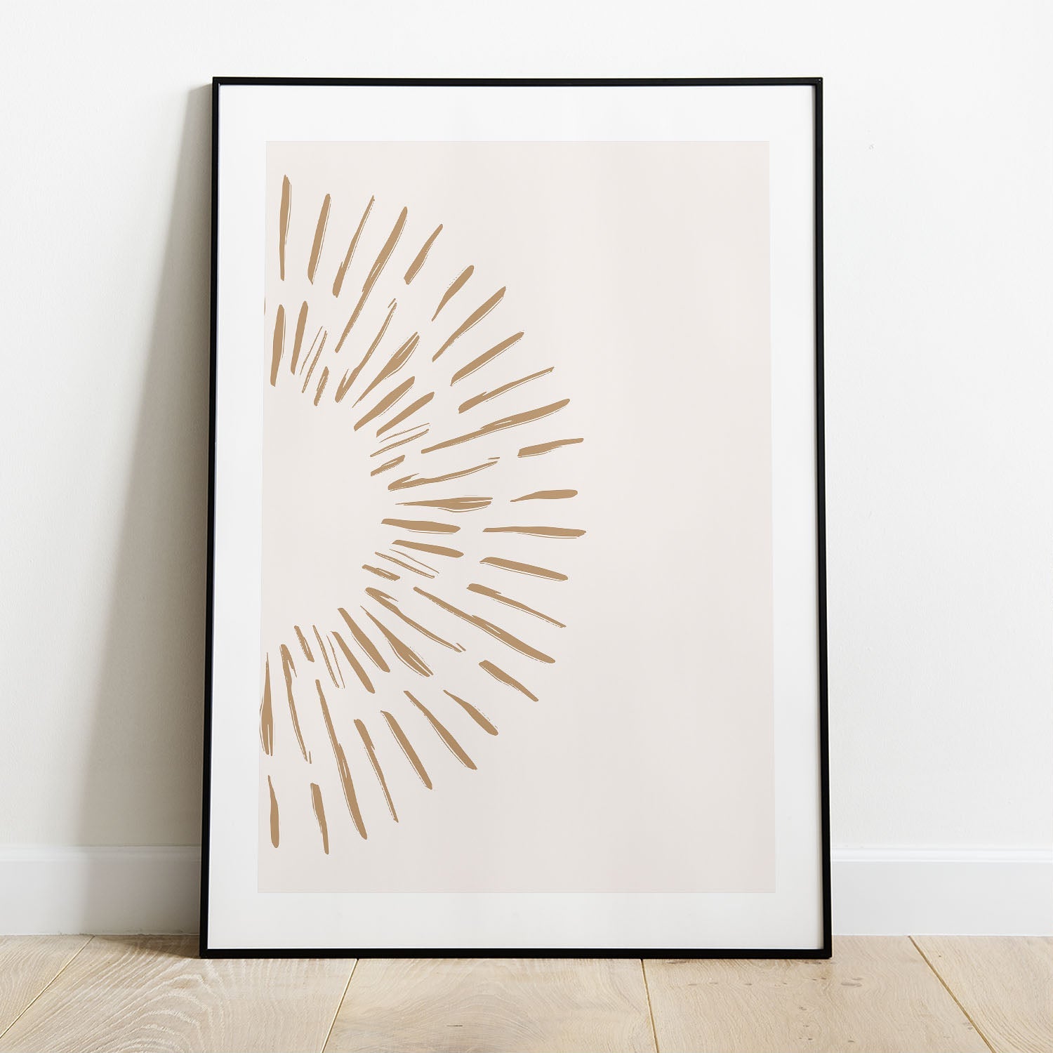 Wes Co Gallery Poster Radiant Sunrise Minimalist 5 x 7" Home Goods - Nordic Border or edge to edge Art Print