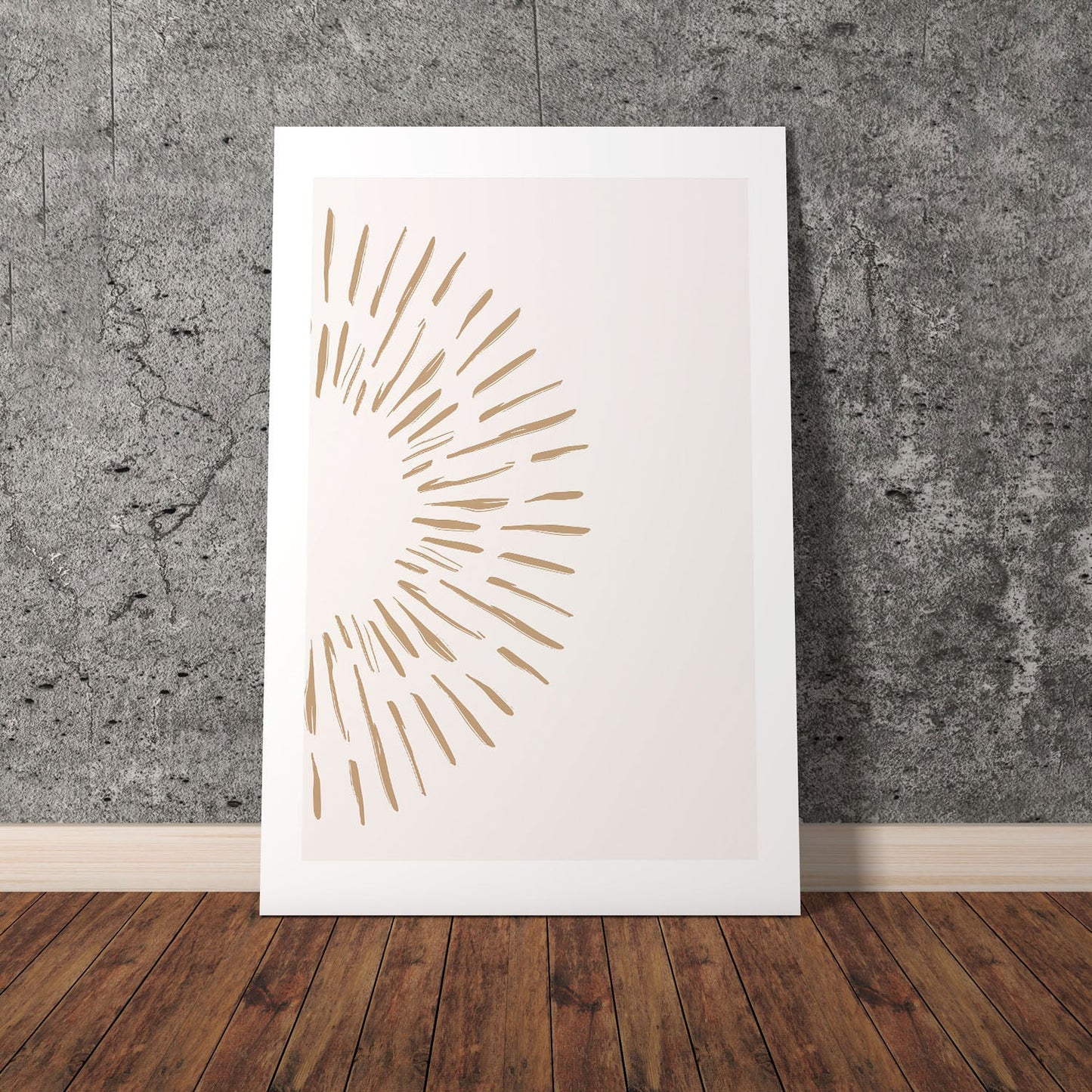 Wes Co Gallery Poster Radiant Sunrise Minimalist 8 x 10" Home Goods - Nordic Border or edge to edge Art Print