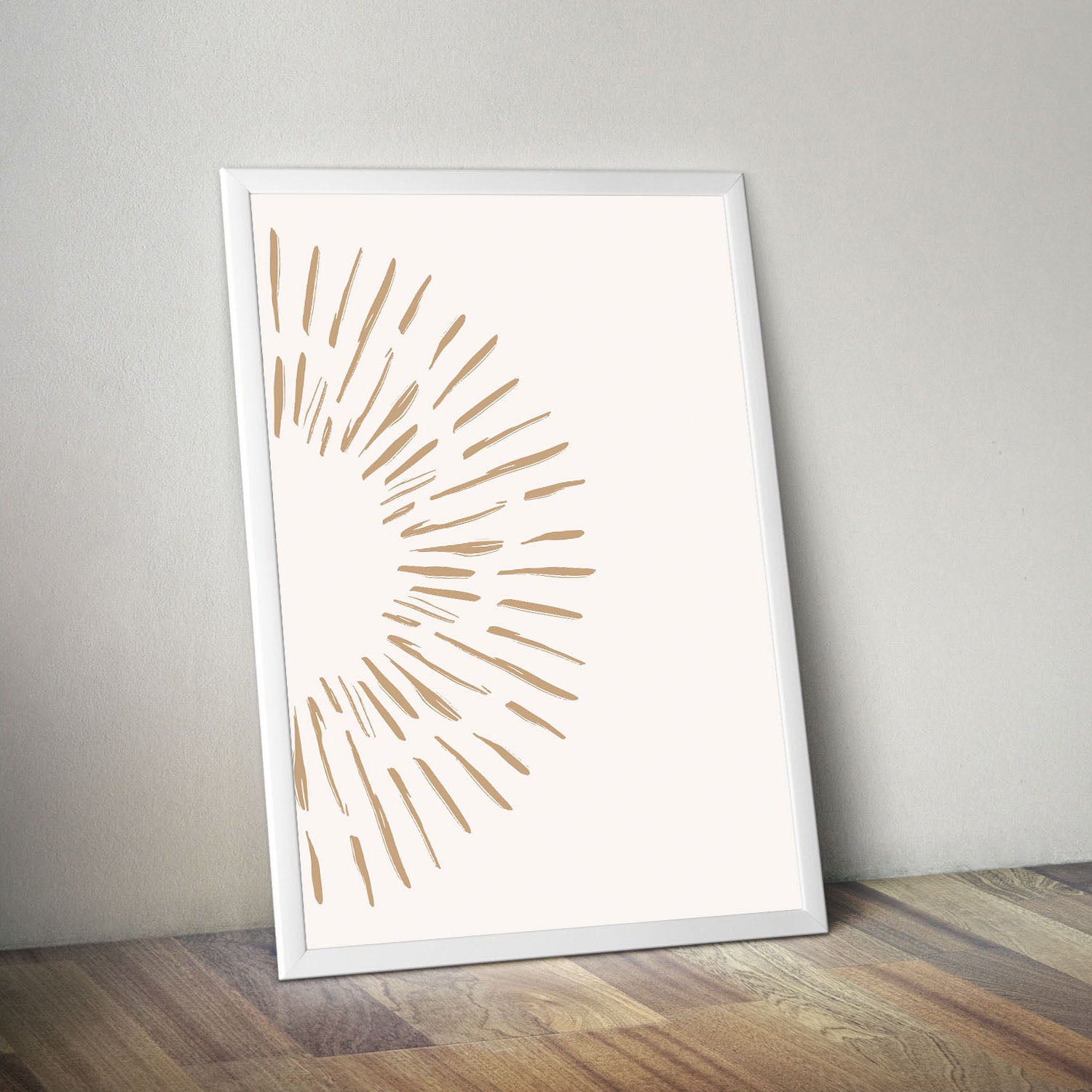 Wes Co Gallery Poster Radiant Sunrise Minimalist 11 x 17" Home Goods - Nordic Border or edge to edge Art Print