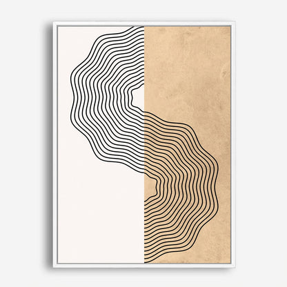 Wes Co Gallery Poster Organic Shapes Sand Pattern 8 x 10" Home Goods - Nordic Border or edge to edge Art Print