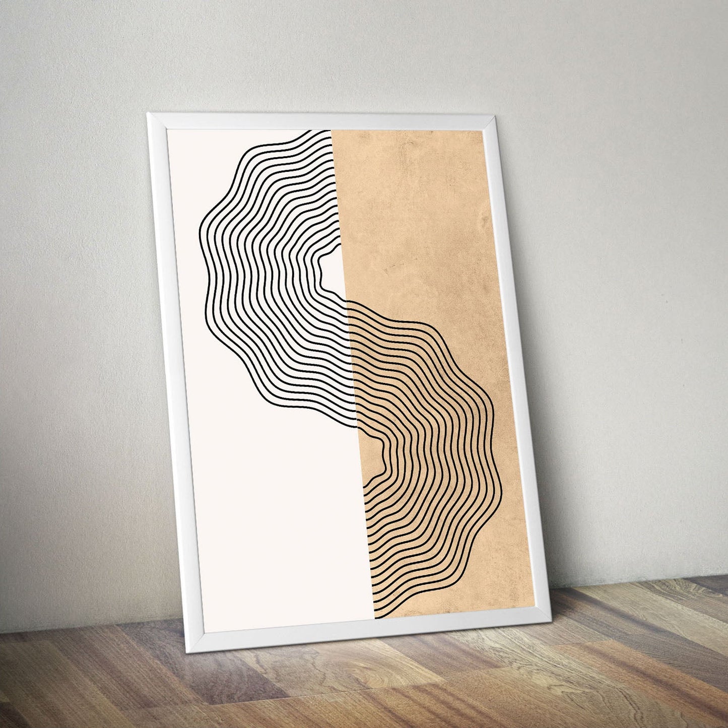 Wes Co Gallery Poster Organic Shapes Sand Pattern 11 x 17" Home Goods - Nordic Border or edge to edge Art Print