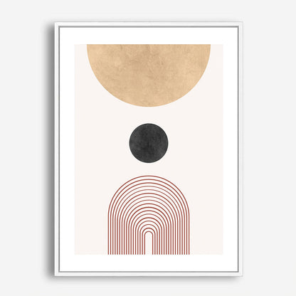 Wes Co Gallery Poster Solar Circles Geometric Decor 5 x 7" Home Goods - Nordic Border or edge to edge Art Print