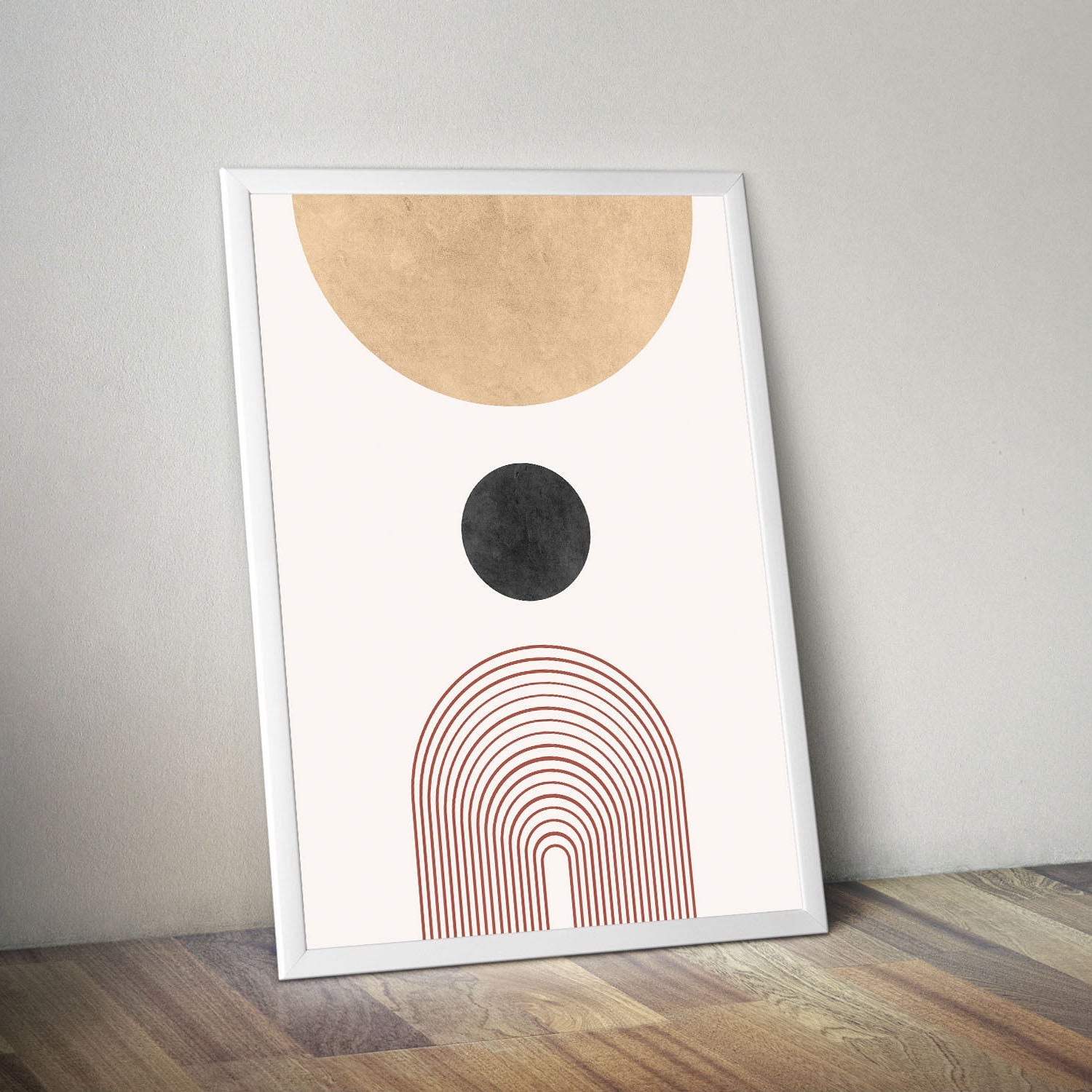 Wes Co Gallery Poster Solar Circles Geometric Decor 11 x 17" Home Goods - Nordic Border or edge to edge Art Print