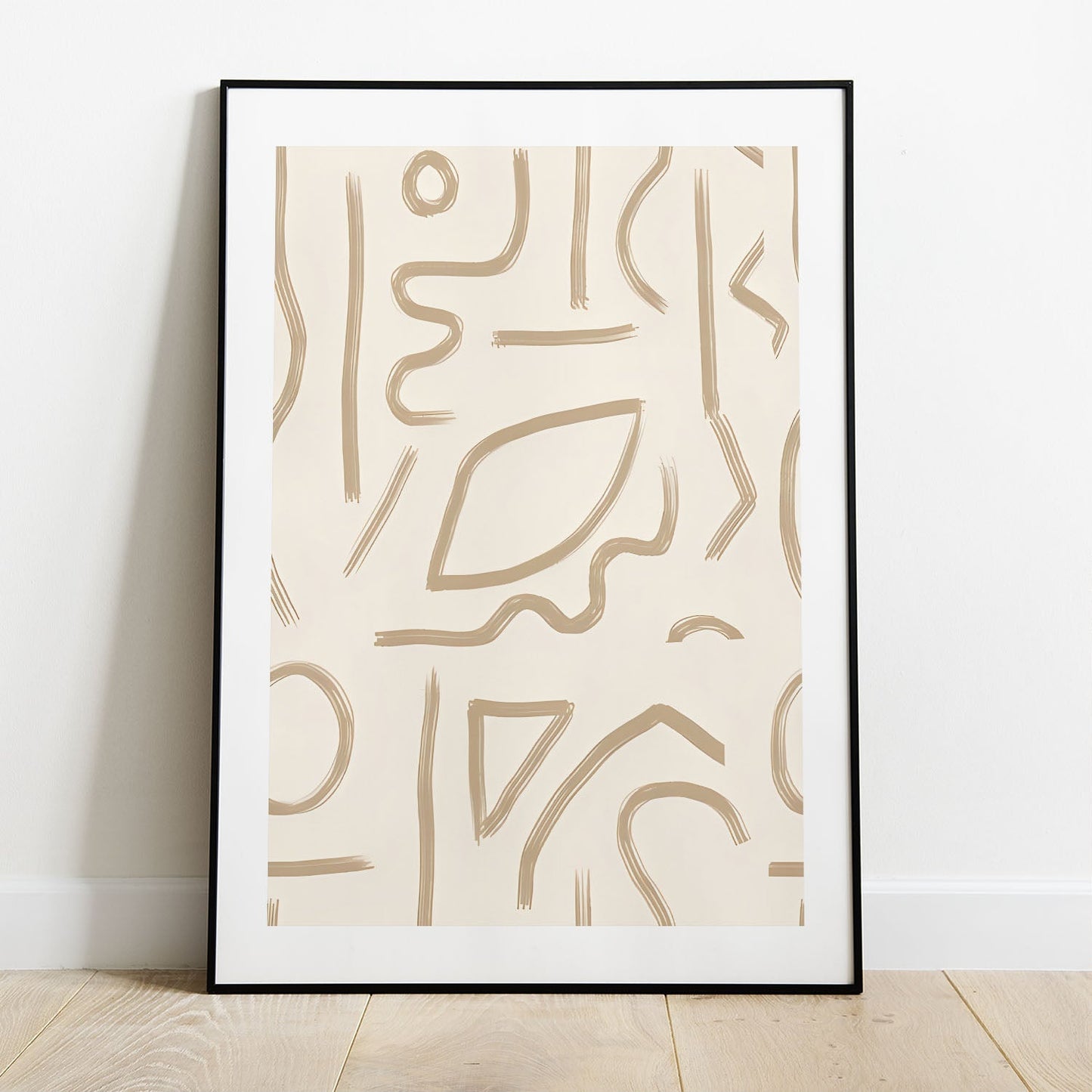 Wes Co Gallery Poster Fluid Labyrinth Wall 5 x 7" Home Goods - Nordic Border or edge to edge Art Print