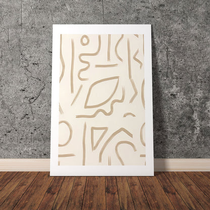 Wes Co Gallery Poster Fluid Labyrinth Wall 8 x 10" Home Goods - Nordic Border or edge to edge Art Print