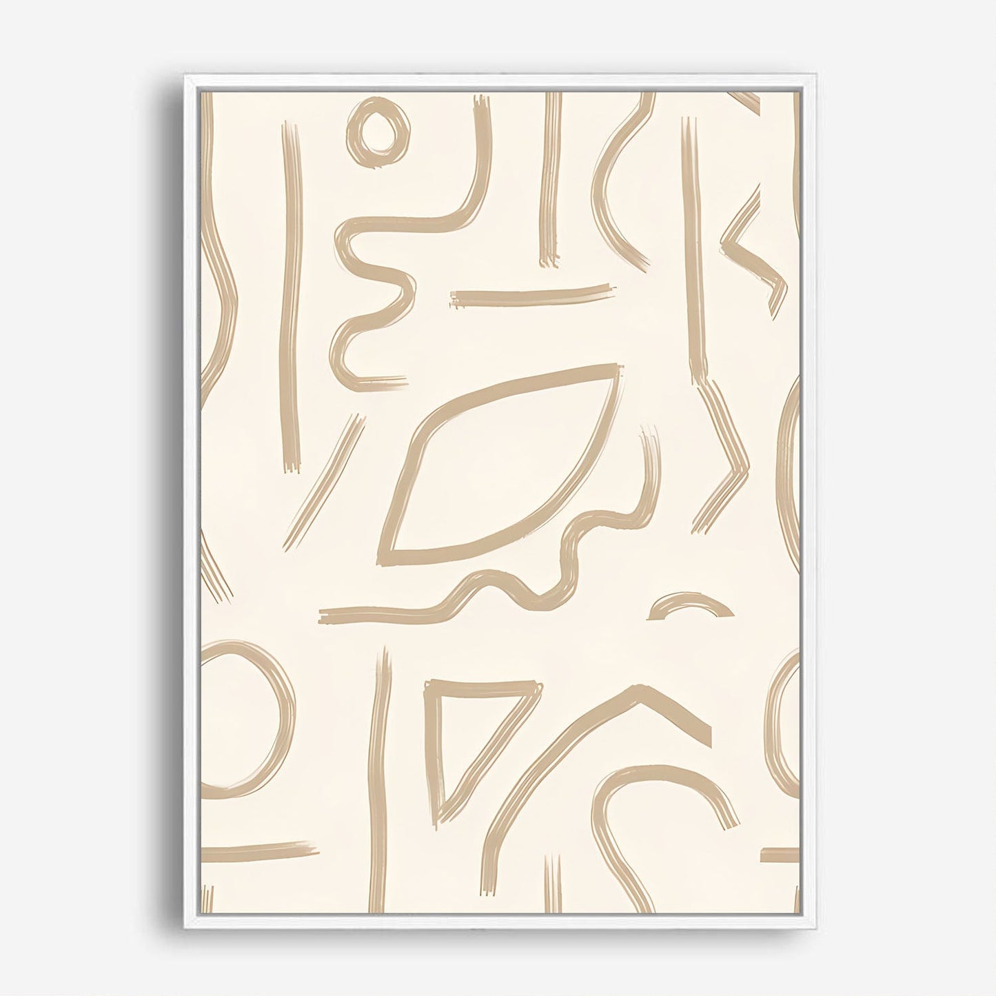 Wes Co Gallery Poster Fluid Labyrinth Wall 8 x 10" Home Goods - Nordic Border or edge to edge Art Print