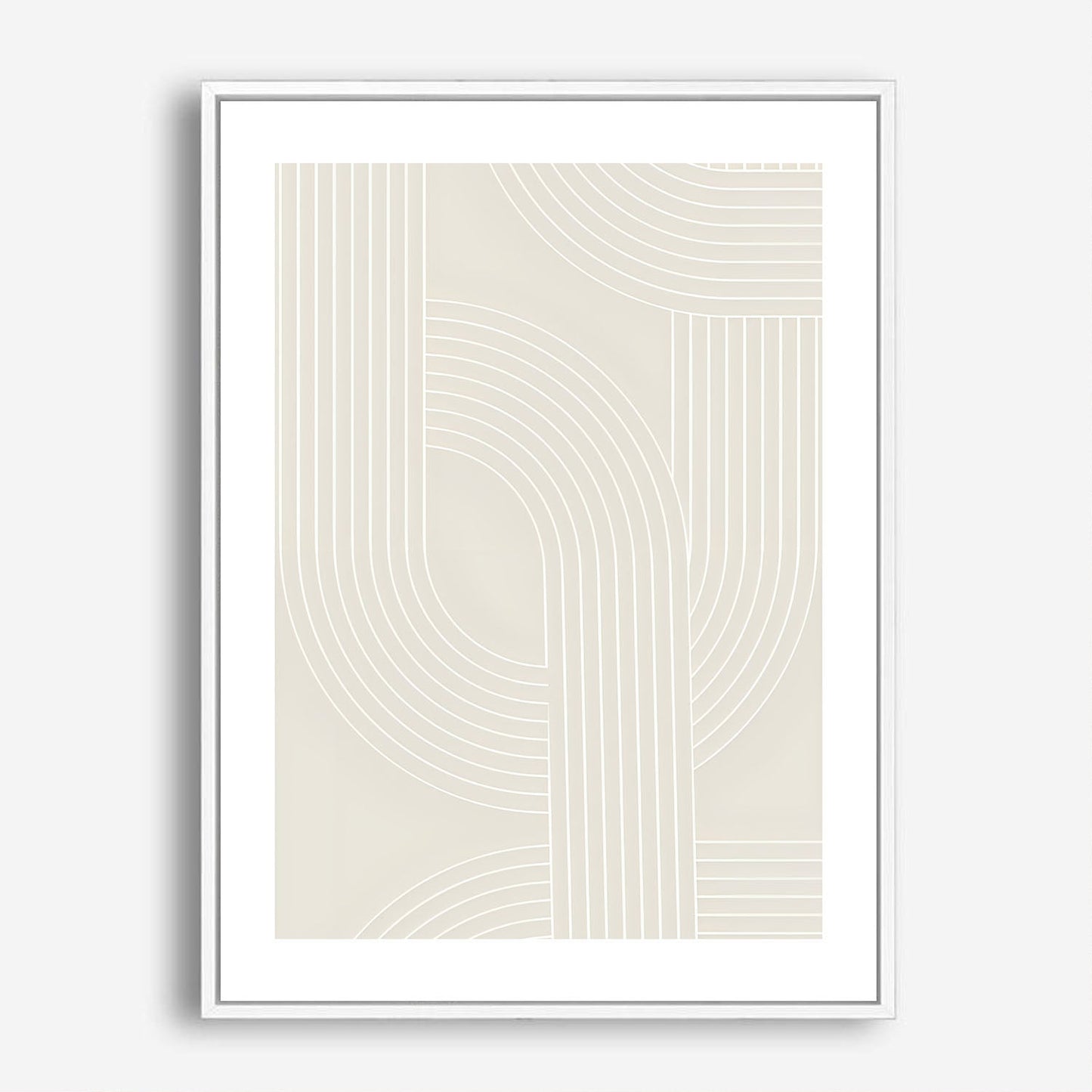 Wes Co Gallery Poster Interwoven Line Geometric 5 x 7" Home Goods - Nordic Border or edge to edge Art Print