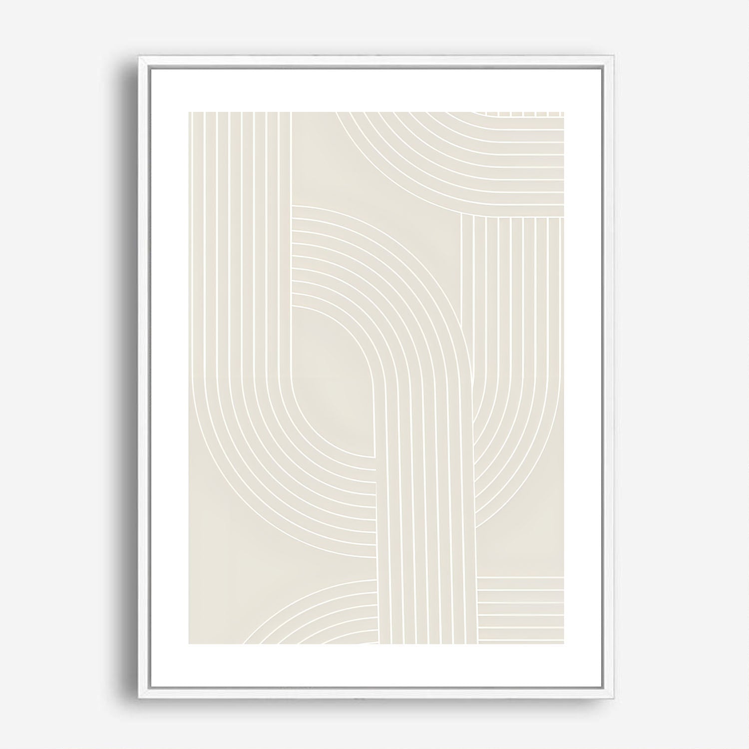 Wes Co Gallery Poster Interwoven Line Geometric 5 x 7" Home Goods - Nordic Border or edge to edge Art Print