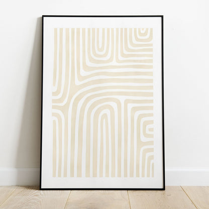 Wes Co Gallery Poster Bold Arch and Abstract Strokes 5 x 7" Home Goods - Nordic Border or edge to edge Art Print