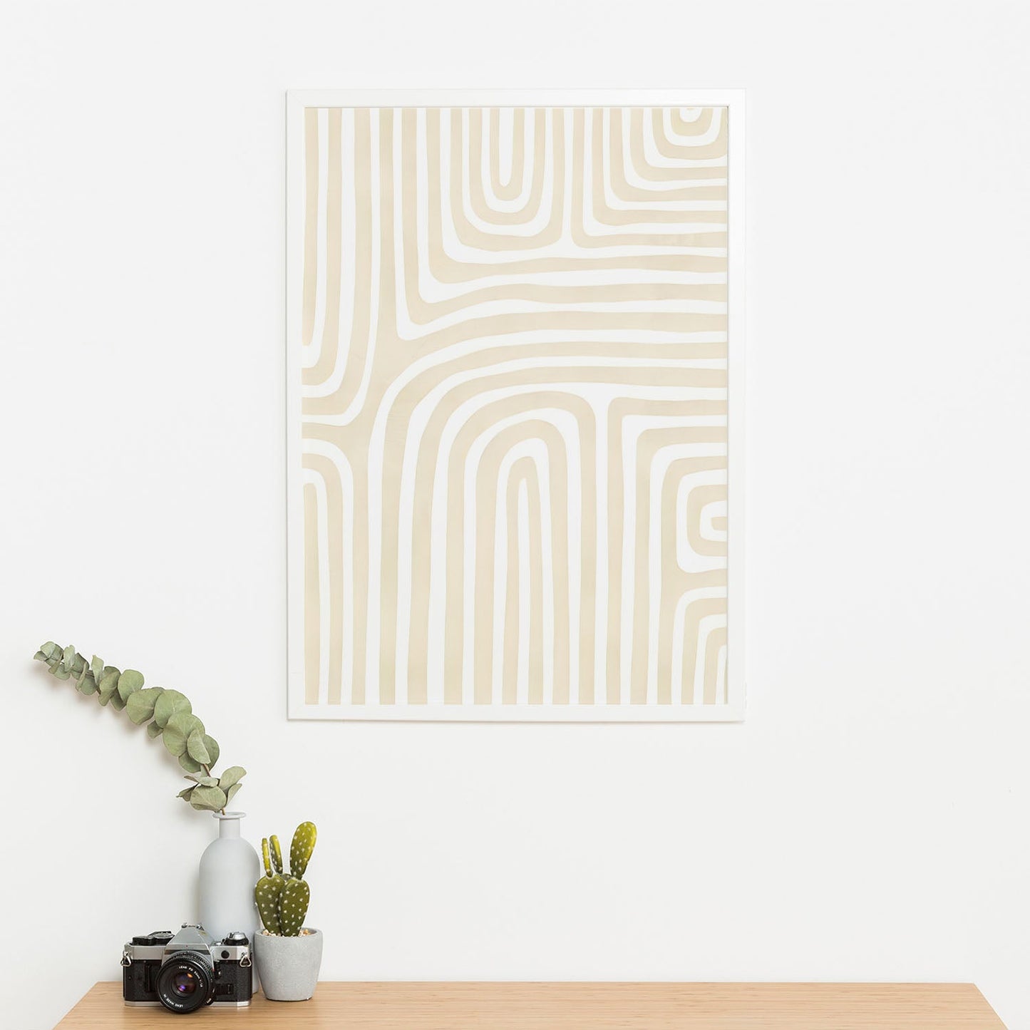 Wes Co Gallery Poster Bold Arch and Abstract Strokes 11 x 17" Home Goods - Nordic Border or edge to edge Art Print