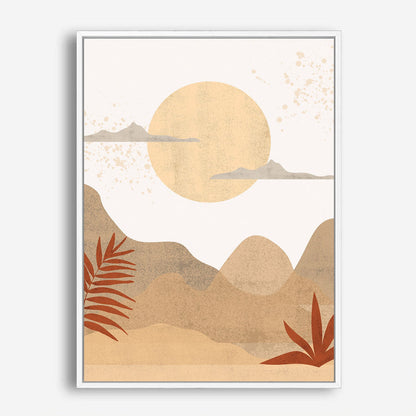 Wes Co Gallery Poster Boho Desert Landscape 8 x 10" Home Goods - Nordic Border or edge to edge Art Print