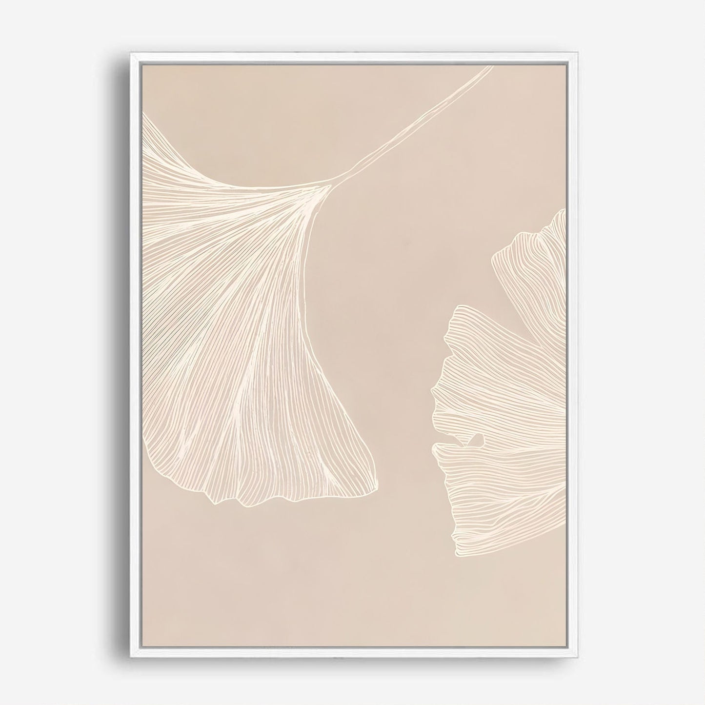 Wes Co Gallery Poster Delicate Ginkgo Leaves 8 x 10" Home Goods - Nordic Border or edge to edge Art Print