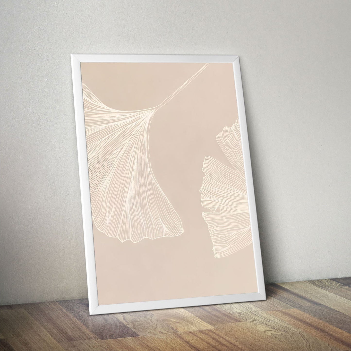 Wes Co Gallery Poster Delicate Ginkgo Leaves 11 x 17" Home Goods - Nordic Border or edge to edge Art Print