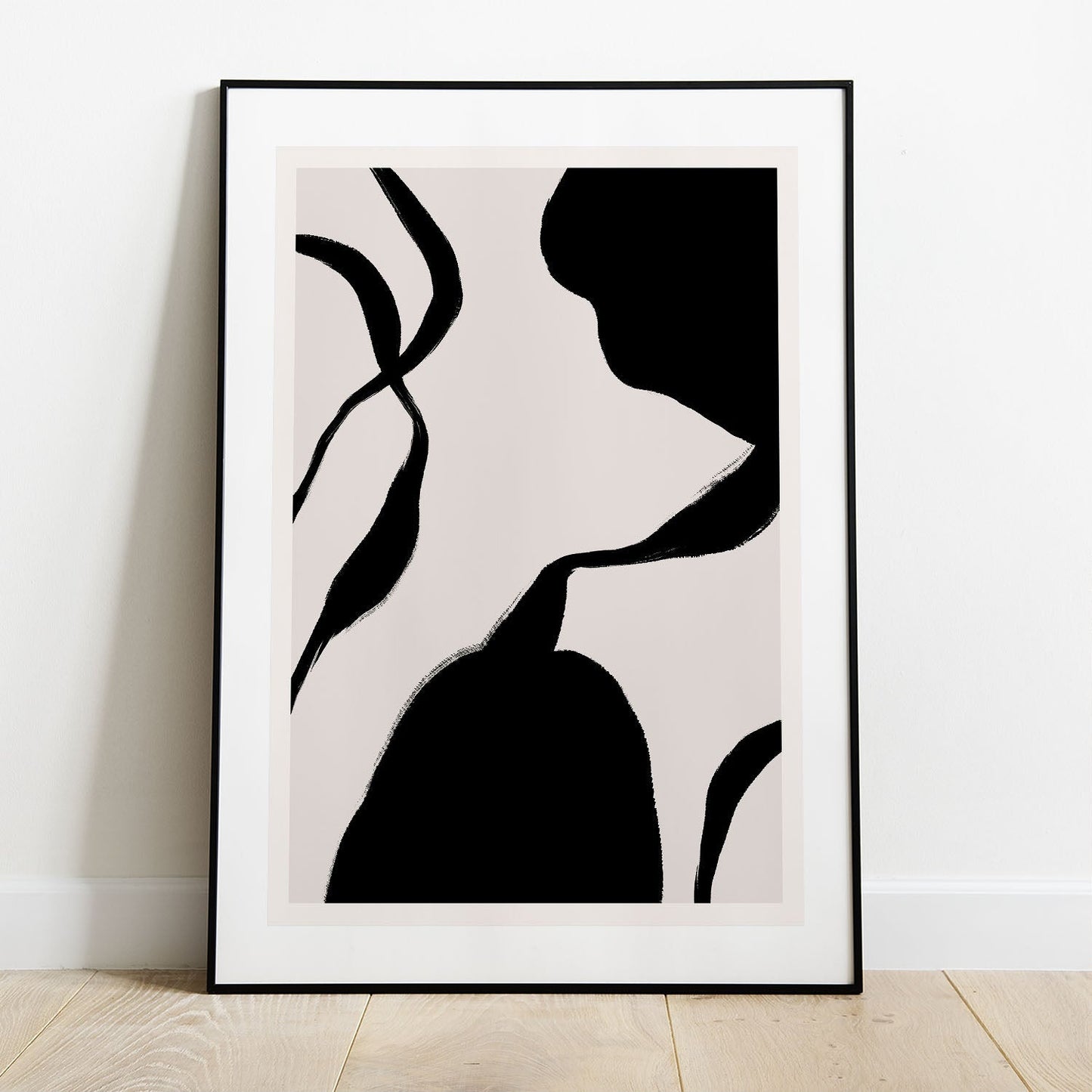 Wes Co Gallery Poster Abstract Flow 5 x 7" Home Goods - Nordic Border or edge to edge Art Print