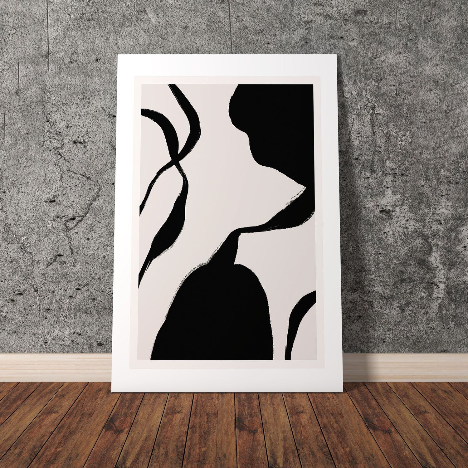 Wes Co Gallery Poster Abstract Flow 8 x 10" Home Goods - Nordic Border or edge to edge Art Print