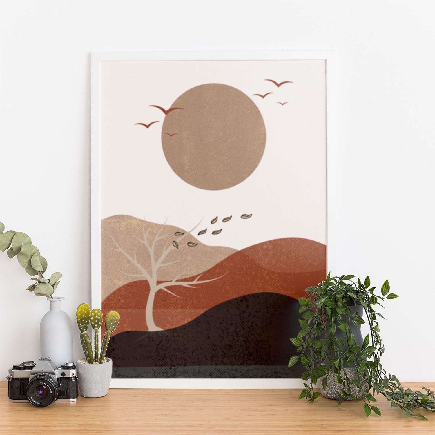 Wes Co Gallery Poster Serene Sunset Landscape 11 x 17" Home Goods - Nordic Border or edge to edge Art Print