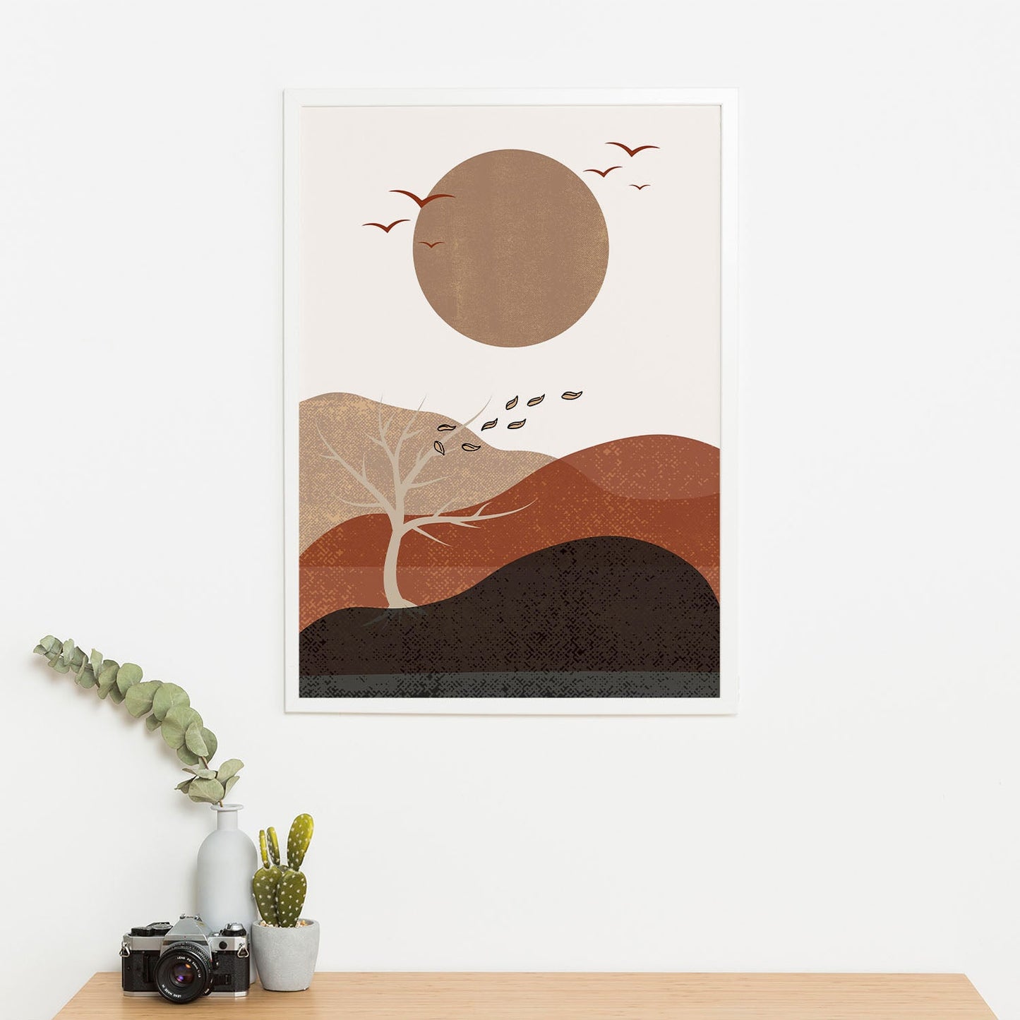 Wes Co Gallery Poster Serene Sunset Landscape 11 x 17" Home Goods - Nordic Border or edge to edge Art Print