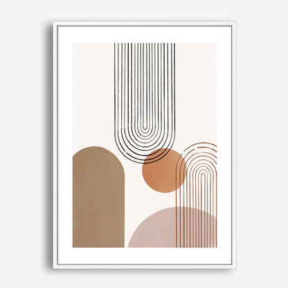 Wes Co Gallery Poster Minimalist Geometric Harmony 5 x 7" Home Goods - Nordic Border or edge to edge Art Print