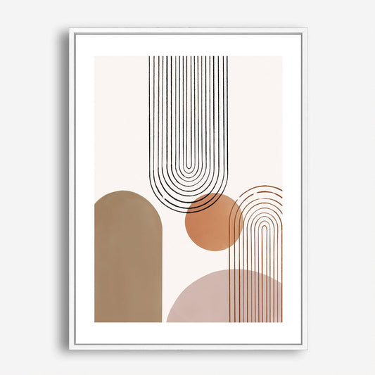 Wes Co Gallery Poster Minimalist Geometric Harmony 5 x 7" Home Goods - Nordic Border or edge to edge Art Print