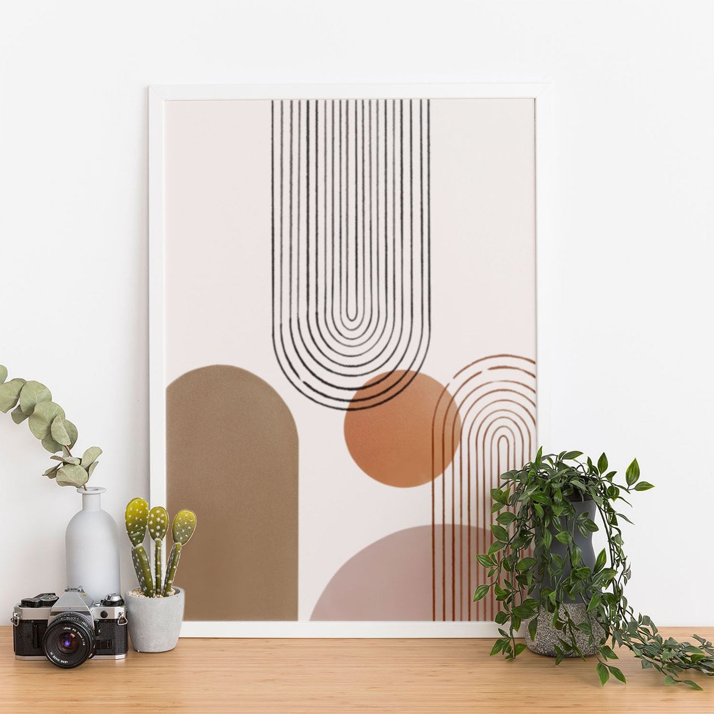 Wes Co Gallery Poster Minimalist Geometric Harmony 11 x 17" Home Goods - Nordic Border or edge to edge Art Print