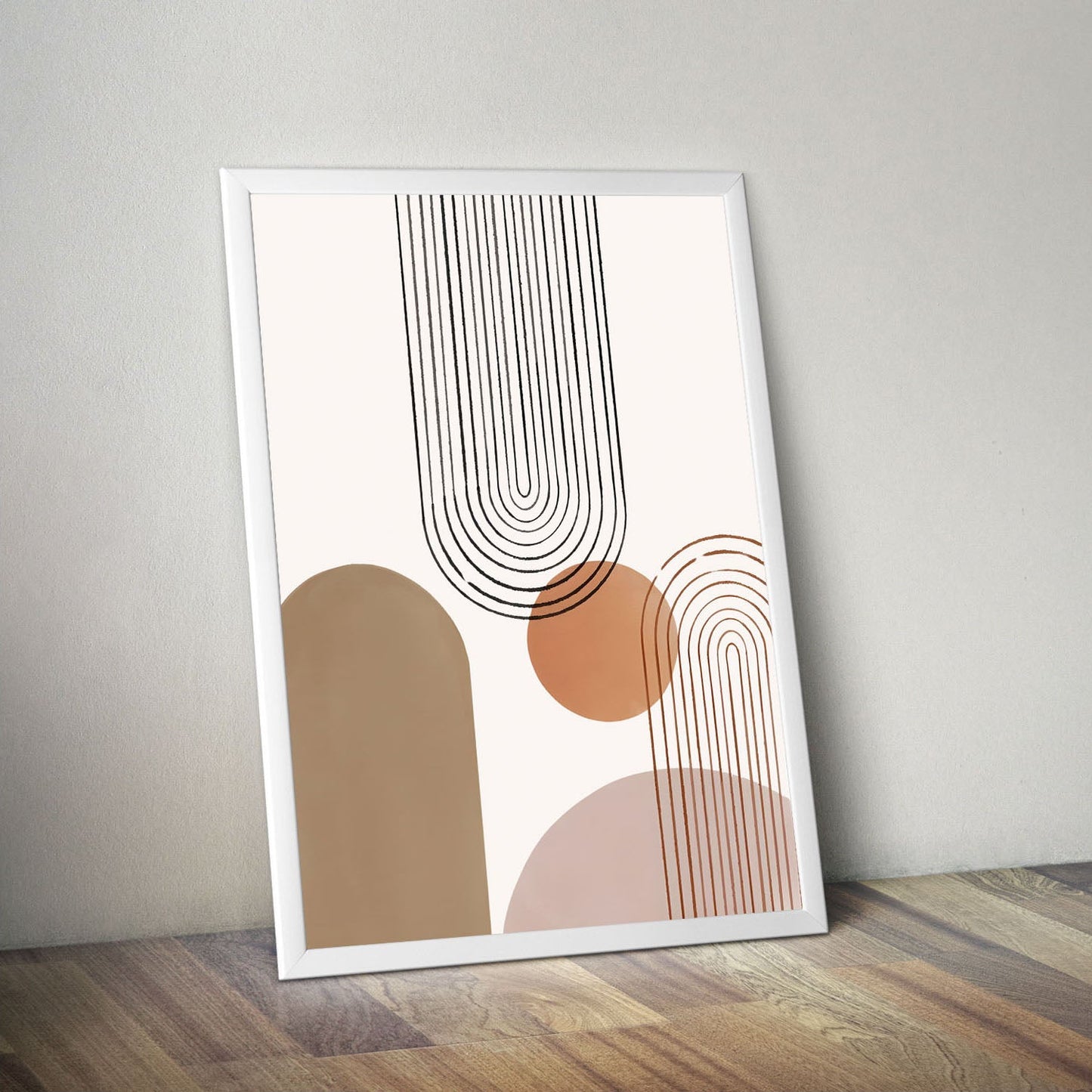 Wes Co Gallery Poster Minimalist Geometric Harmony 11 x 17" Home Goods - Nordic Border or edge to edge Art Print