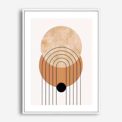 Wes Co Gallery Poster Sun and Arch Geometry 5 x 7" Home Goods - Nordic Border or edge to edge Art Print