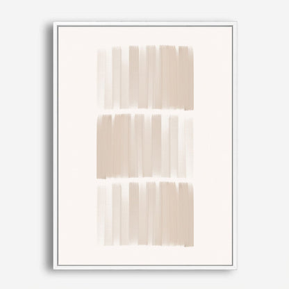 Wes Co Gallery Poster Textured Neutral Stripes 8 x 10" Home Goods - Nordic Border or edge to edge Art Print