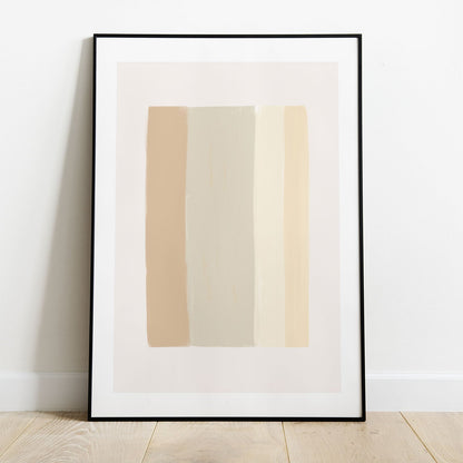 Wes Co Gallery Poster Neutral Color Block Harmony 5 x 7" Home Goods - Nordic Border or edge to edge Art Print