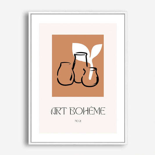 Wes Co Gallery Poster Art Boheme Ceramic Vases 5 x 7" Home Goods - Nordic Border or edge to edge Art Print