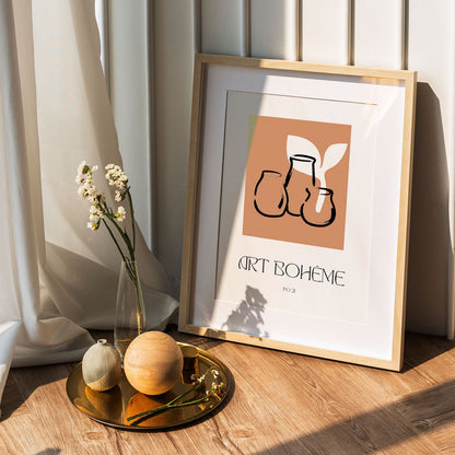 Wes Co Gallery Poster Art Boheme Ceramic Vases 5 x 7" Home Goods - Nordic Border or edge to edge Art Print