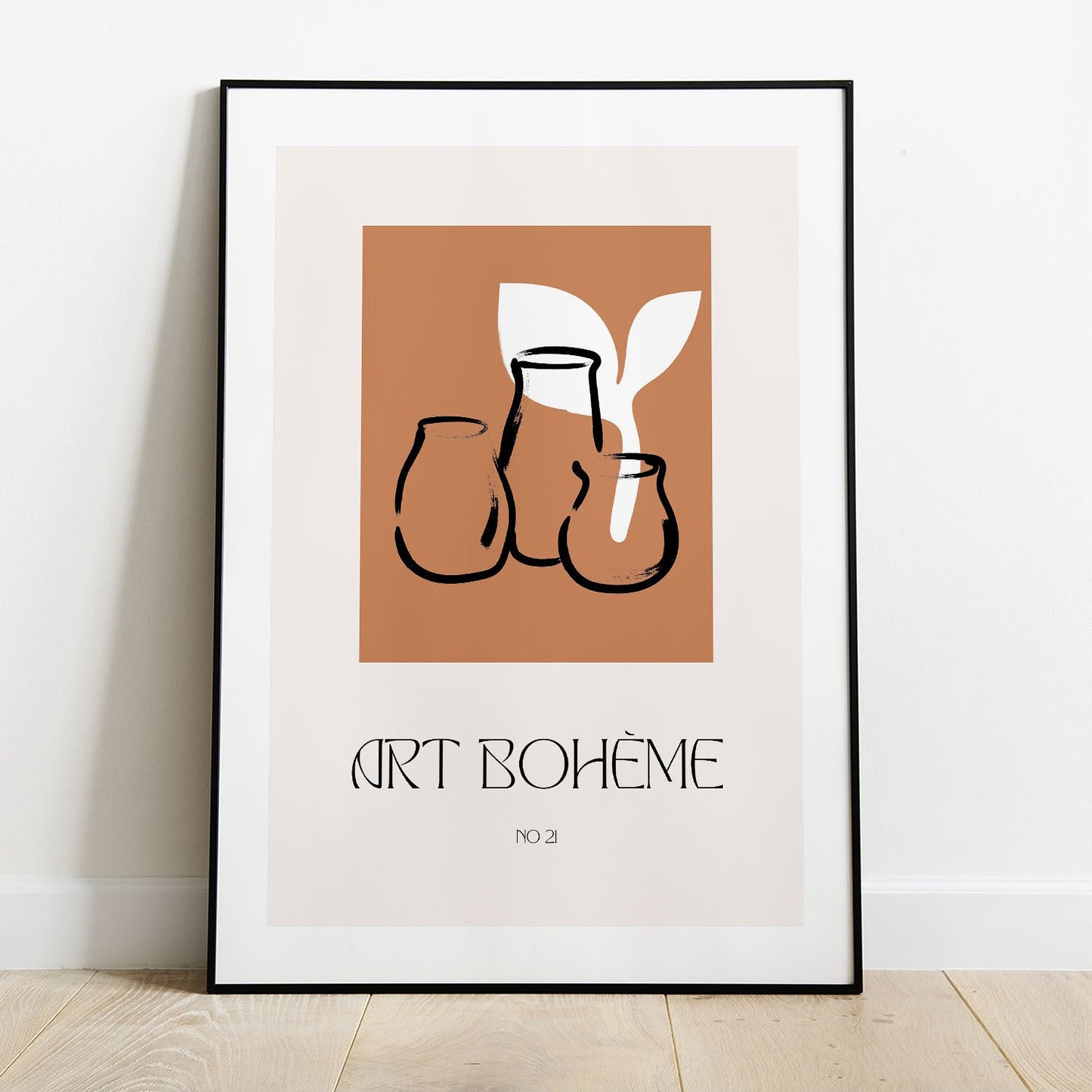 Wes Co Gallery Poster Art Boheme Ceramic Vases 5 x 7" Home Goods - Nordic Border or edge to edge Art Print