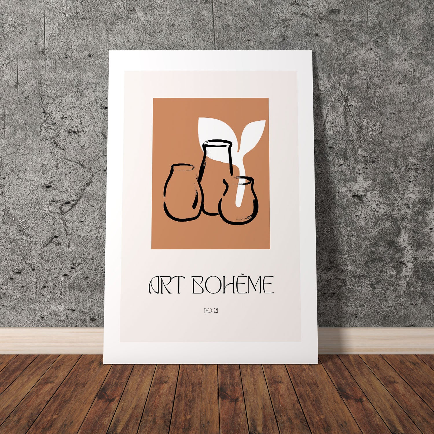 Wes Co Gallery Poster Art Boheme Ceramic Vases 8 x 10" Home Goods - Nordic Border or edge to edge Art Print