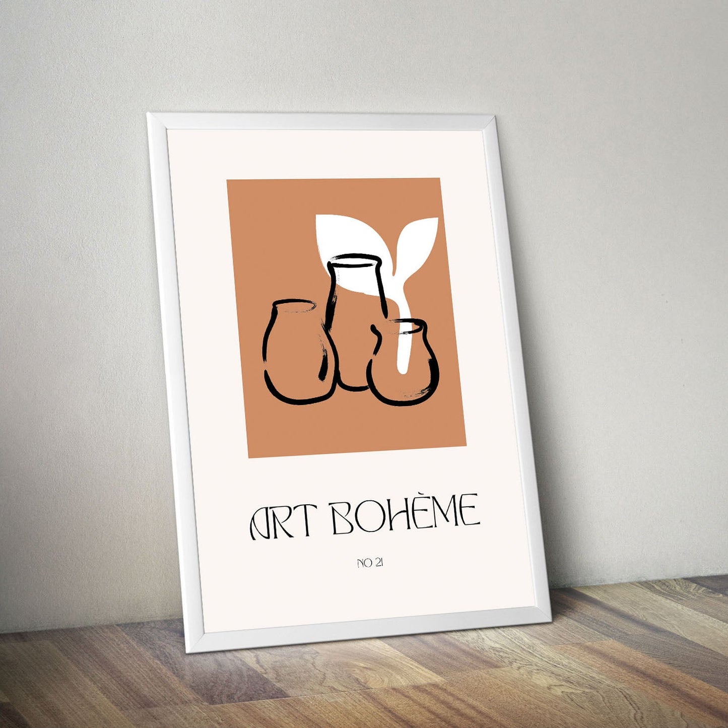 Wes Co Gallery Poster Art Boheme Ceramic Vases 11 x 17" Home Goods - Nordic Border or edge to edge Art Print